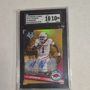 Chrome KJ Jefferson Autographed Card